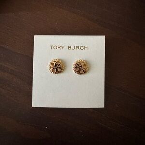 NWT Tory Burch Gold Stud Earrings